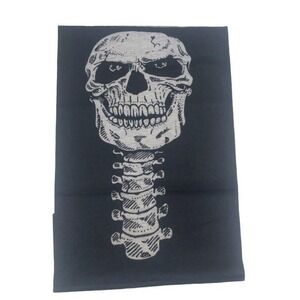 Motorcycle Helmet Skull Neck Face Mask Unisex‎ White & Black